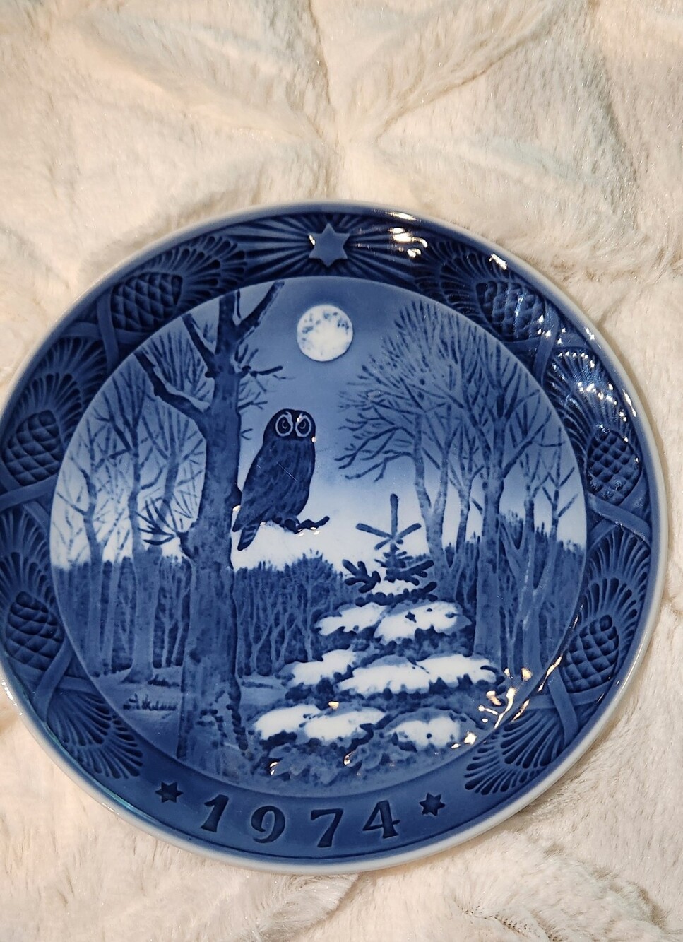 Royal Copenhagen Blue  Winter Twilight Decorative Plate